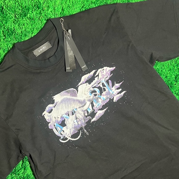 Amiri Pegasus Script-print T-shirt